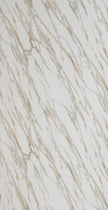 PVC Marmorplatte Hochglanz White-Beige 250x122x0,3cm
