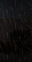 PVC Marmorplatte Hochglanz Schwarz Orange 250x122x0,3cm