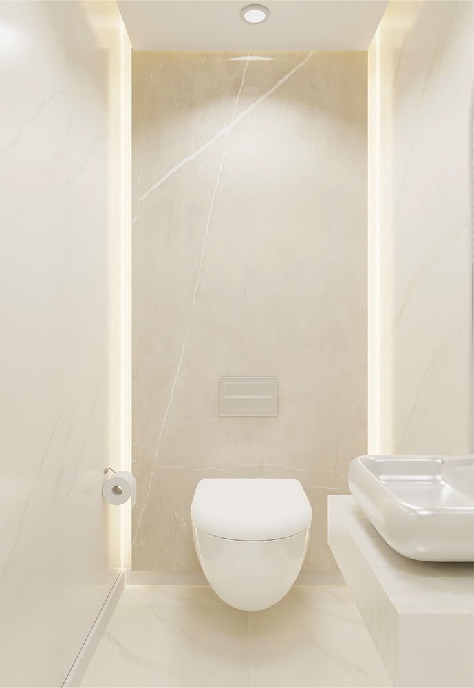 SPC Marmorplatte Matt Le Beige 260x120x0,3cm
