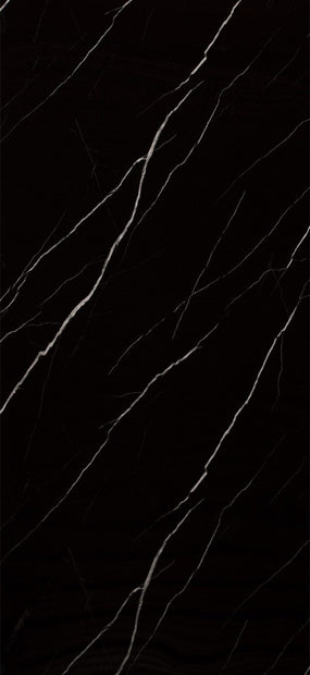 PVC Marmorplatte Hochglanz Schwarz 250x122x0,3cm