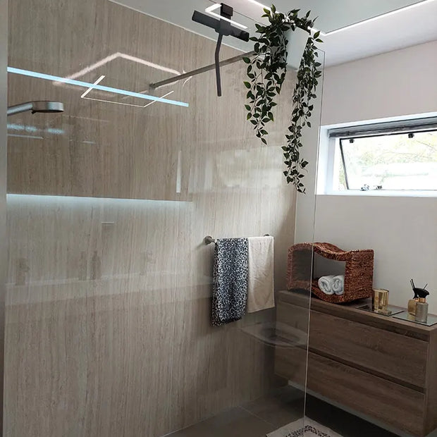 Premium PVC Marmorplatte Hochglanz Travertin 260x120x0,3cm
